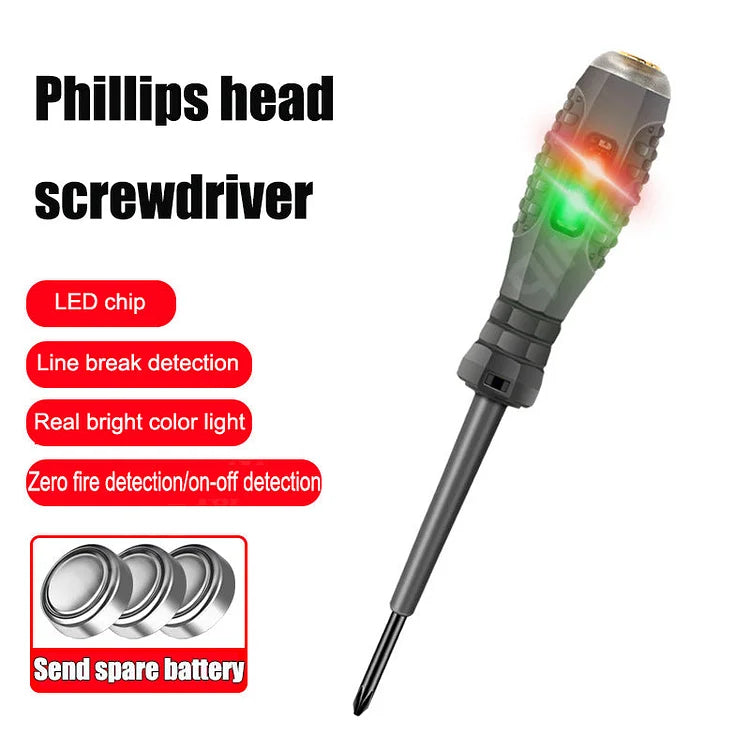 2 em 1 Chave de Fenda Magnética de Alto Torque e Detector de Eletricidade