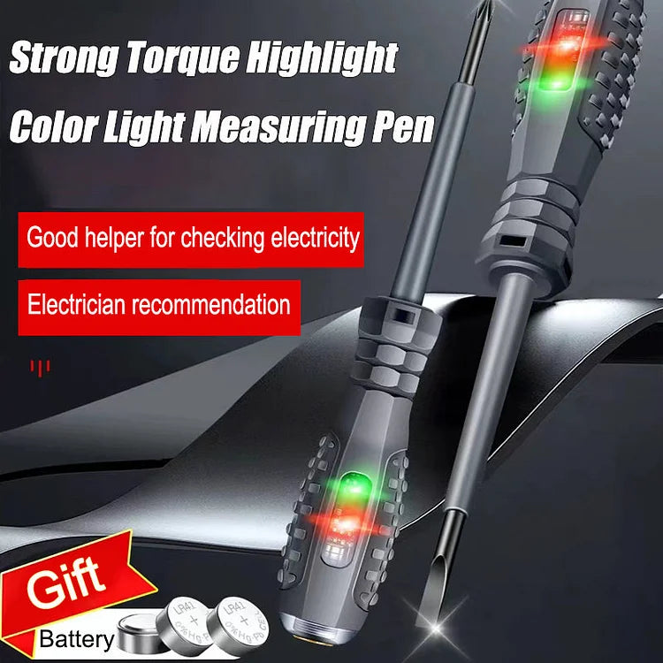 2 em 1 Chave de Fenda Magnética de Alto Torque e Detector de Eletricidade