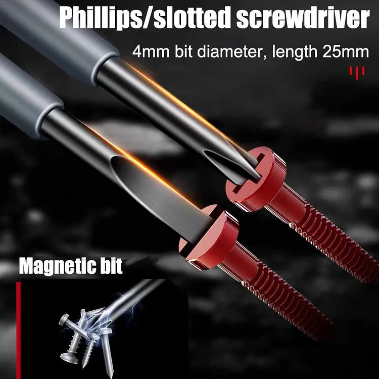 2 em 1 Chave de Fenda Magnética de Alto Torque e Detector de Eletricidade