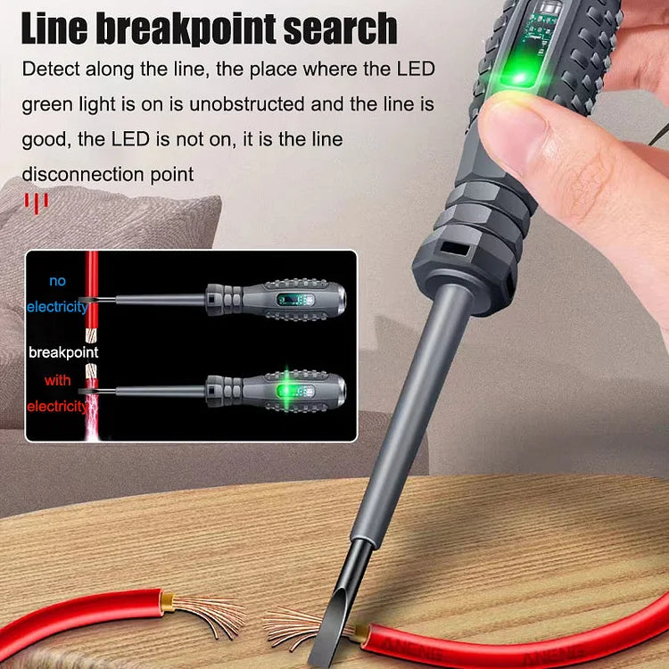2 em 1 Chave de Fenda Magnética de Alto Torque e Detector de Eletricidade