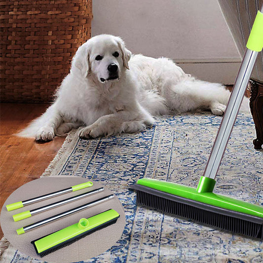 Rubber Bristle Sweeper for Dusting and Pet Hair